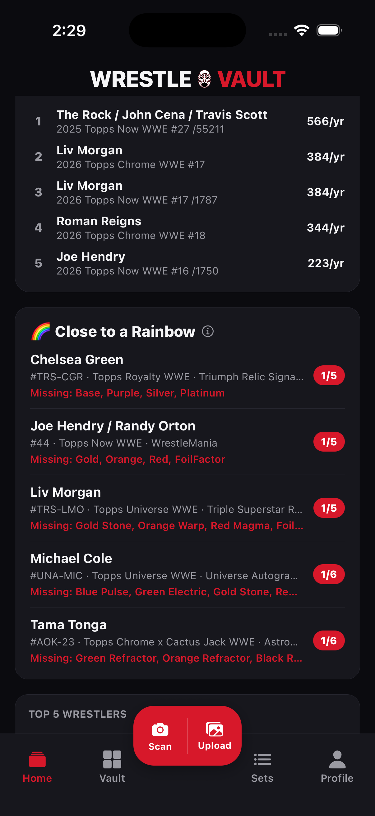 Close to a Rainbow — real in-progress rainbows with missing tiers