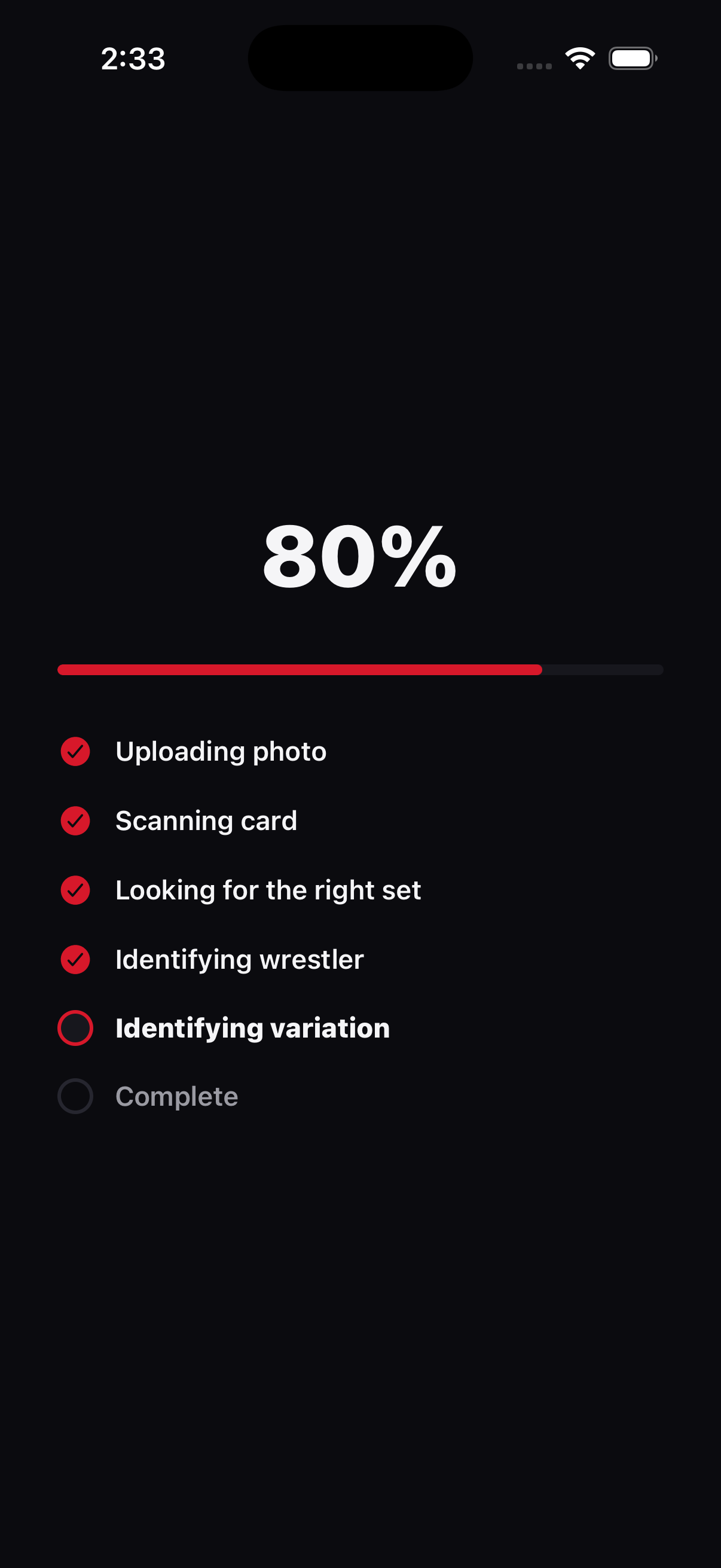 AI scan pipeline — upload, scan, identify